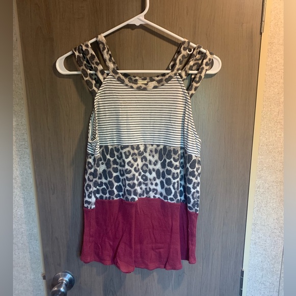7th Ray Tops - Cheetah Print tank